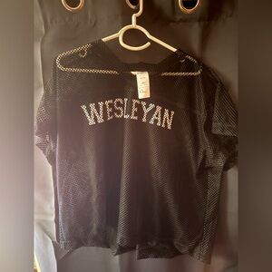 Signature Black Mesh Top